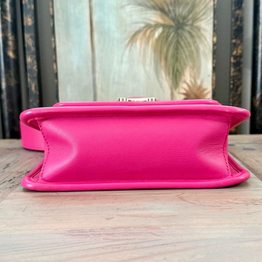 MCM Powder Pink Visetos Small Top Handle Shoulder Satchel Bag w/FREE GIFT - Picture 10 of 15